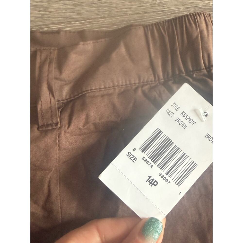 Kut From The Kloth Charlene Wide Leg High Rise Cotton Stretch Pants Size 14P NWT - Picture 4 of 6